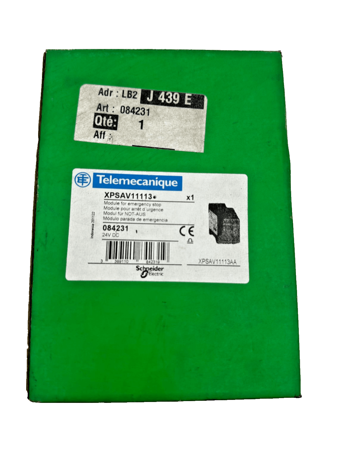 TELEMECANIQUE XPSAV11113 SAFETY RELAY 24VDC x1pc - KLR Automation