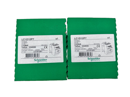 SCHNEIDER ELECTRIC LC1D12P7 CONTACTEUR TESYS 034930 230VCA 5.5kW x2pc