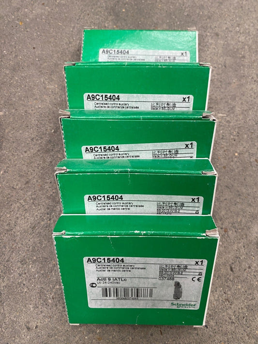 LOT OF 5 NEW SCHNEIDER ELECTRIC A9C15404 CENTRALISED CONTROL AUXILIARY - KLR Automation