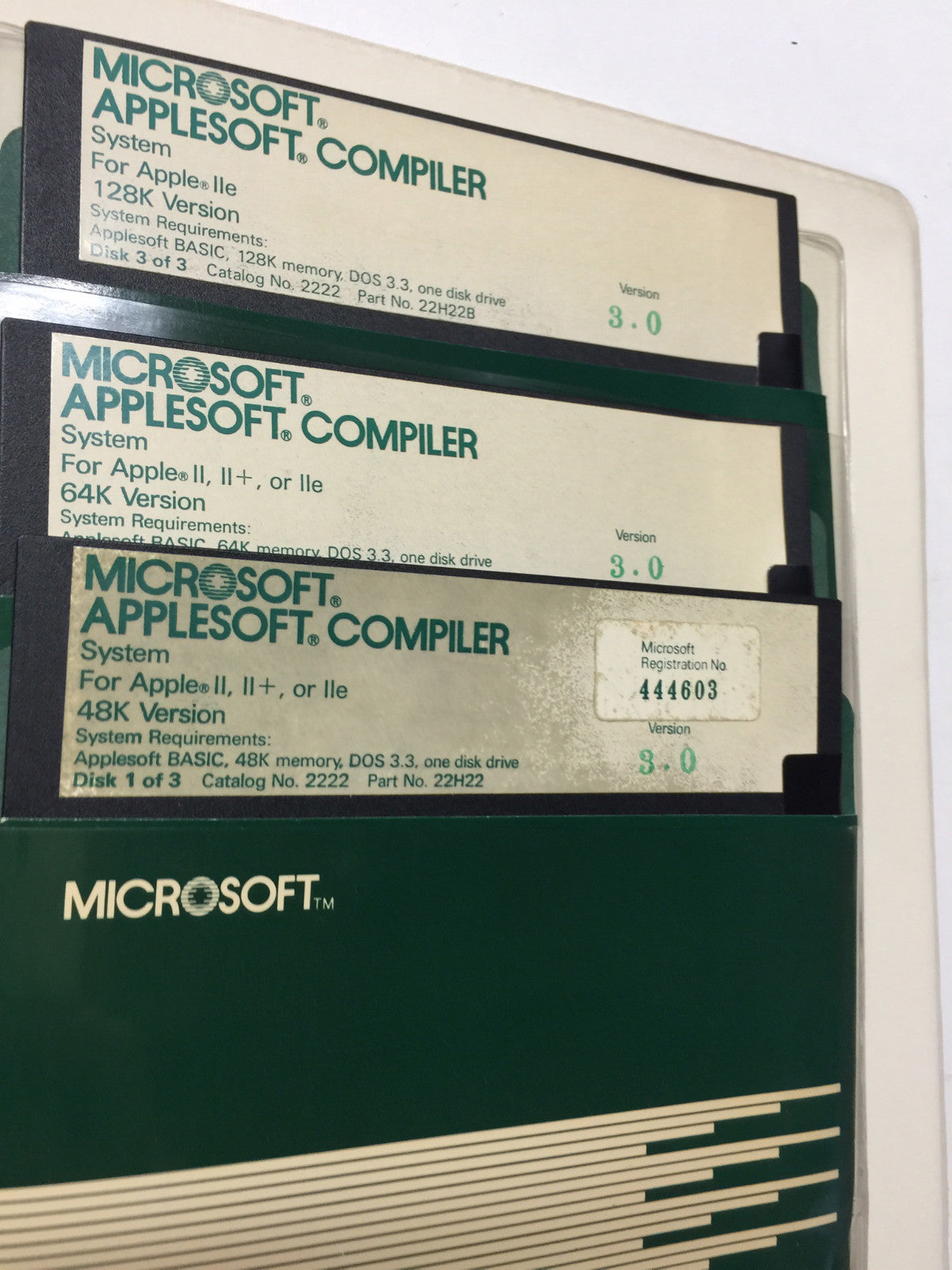 Microsoft Applesoft Compiler System for Apple ii II Plus iie old Vintage 