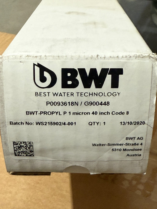 1 pc x Cartouche Filtrante BWT PROPYL P 40" - 1 Micron - P0093618N / G900448 - KLR Automation