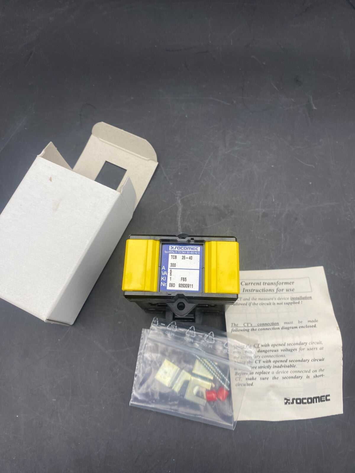 SOCOMEC 192T3230 TCB 26-40 CURRENT TRANSFORMER