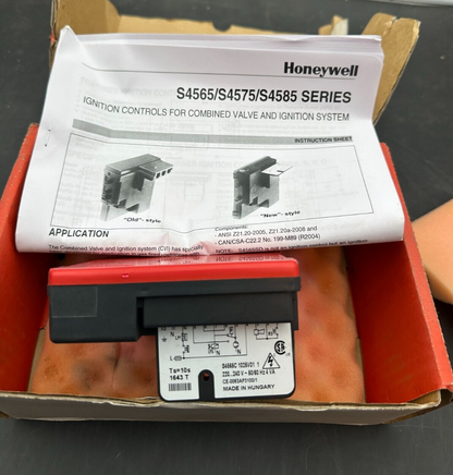 HONEYWELL S4565C1025V01U TRADELINE IGNITION CONTROL