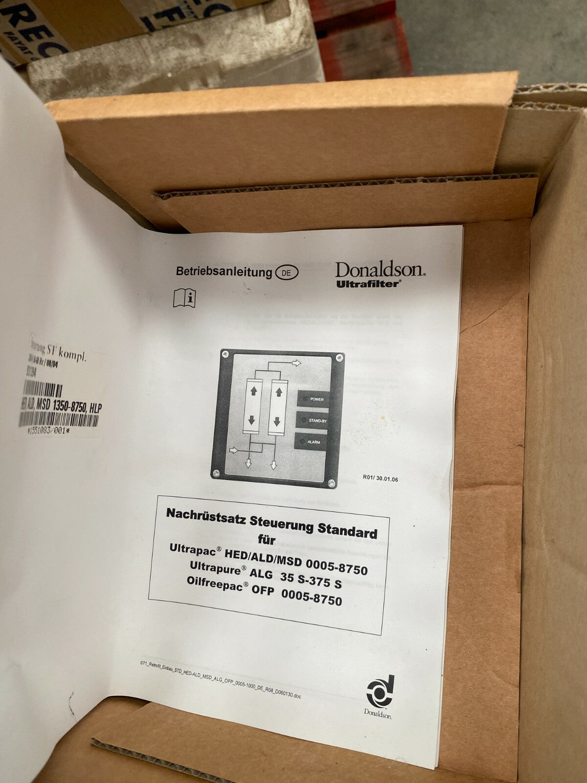 1pc Donaldson 1C931429 CONTRÔLEUR STANDARD 12/08, 230 V, ULTRAPAC CLASSIC 