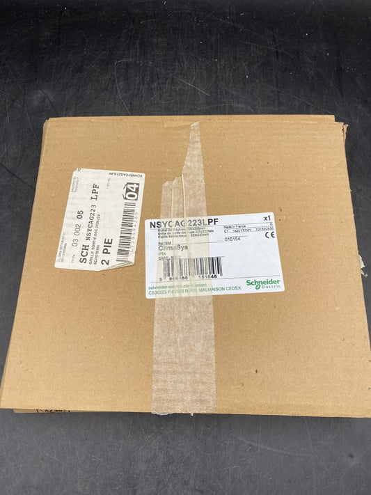 NEW SCHNEIDER ELECTRIC NSYCAG223LPF CLIMASYS OUTLET GRID CUT OUT 223x223mm - KLR Automation