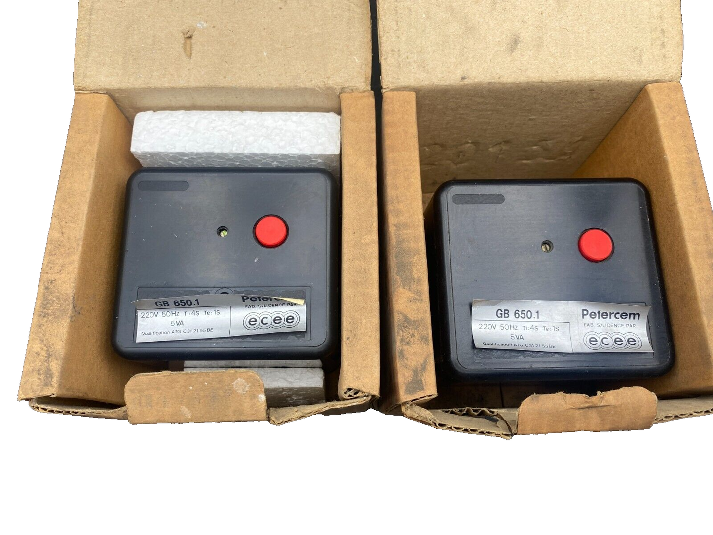 1 pc x PETERCEM GB 650 650.1 220V 50Hz 5VA BOITE DE CONTROLE
