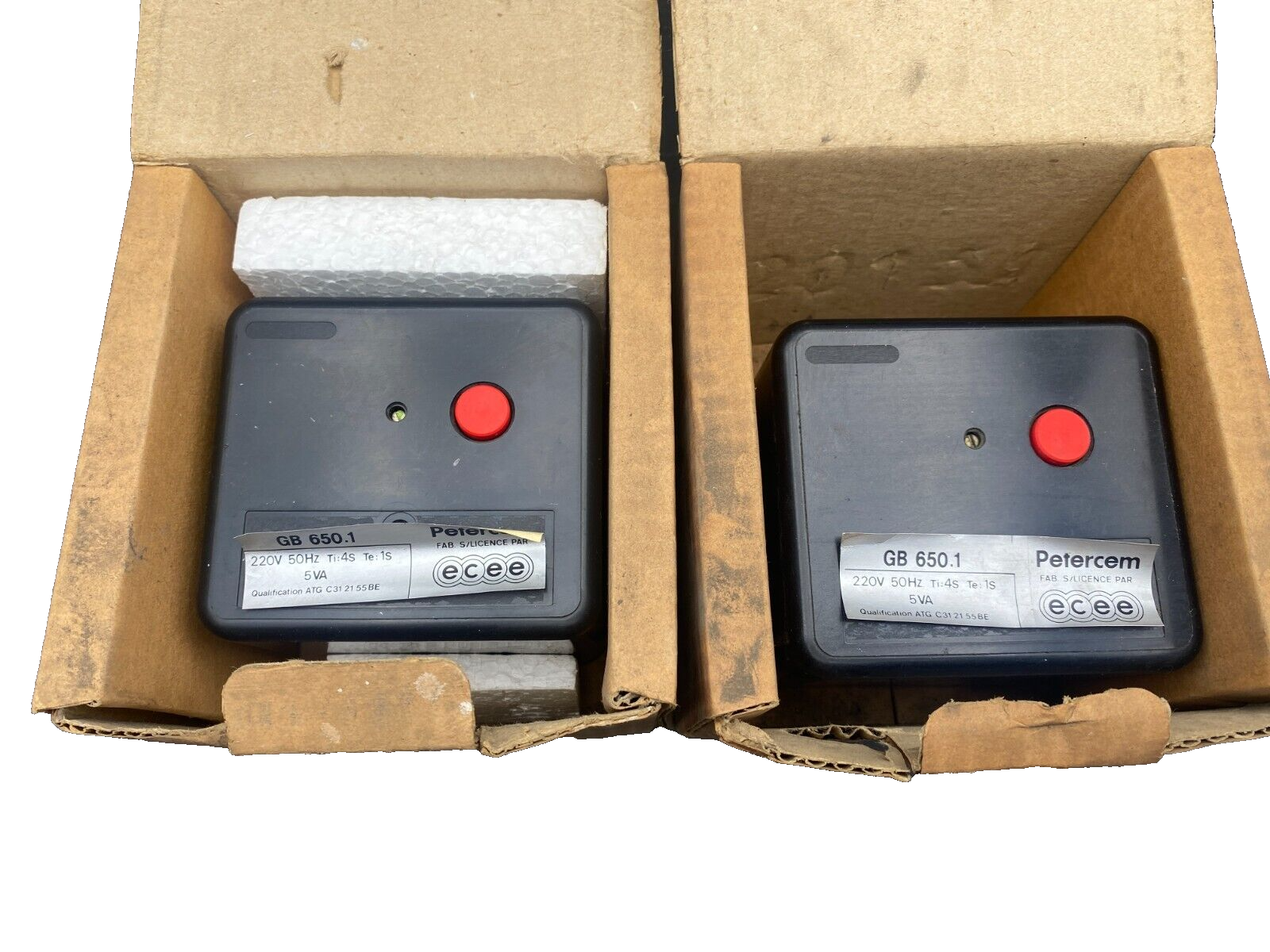 1 pc x PETERCEM GB 650 650.1 220V 50Hz 5VA BOITE DE CONTROLE