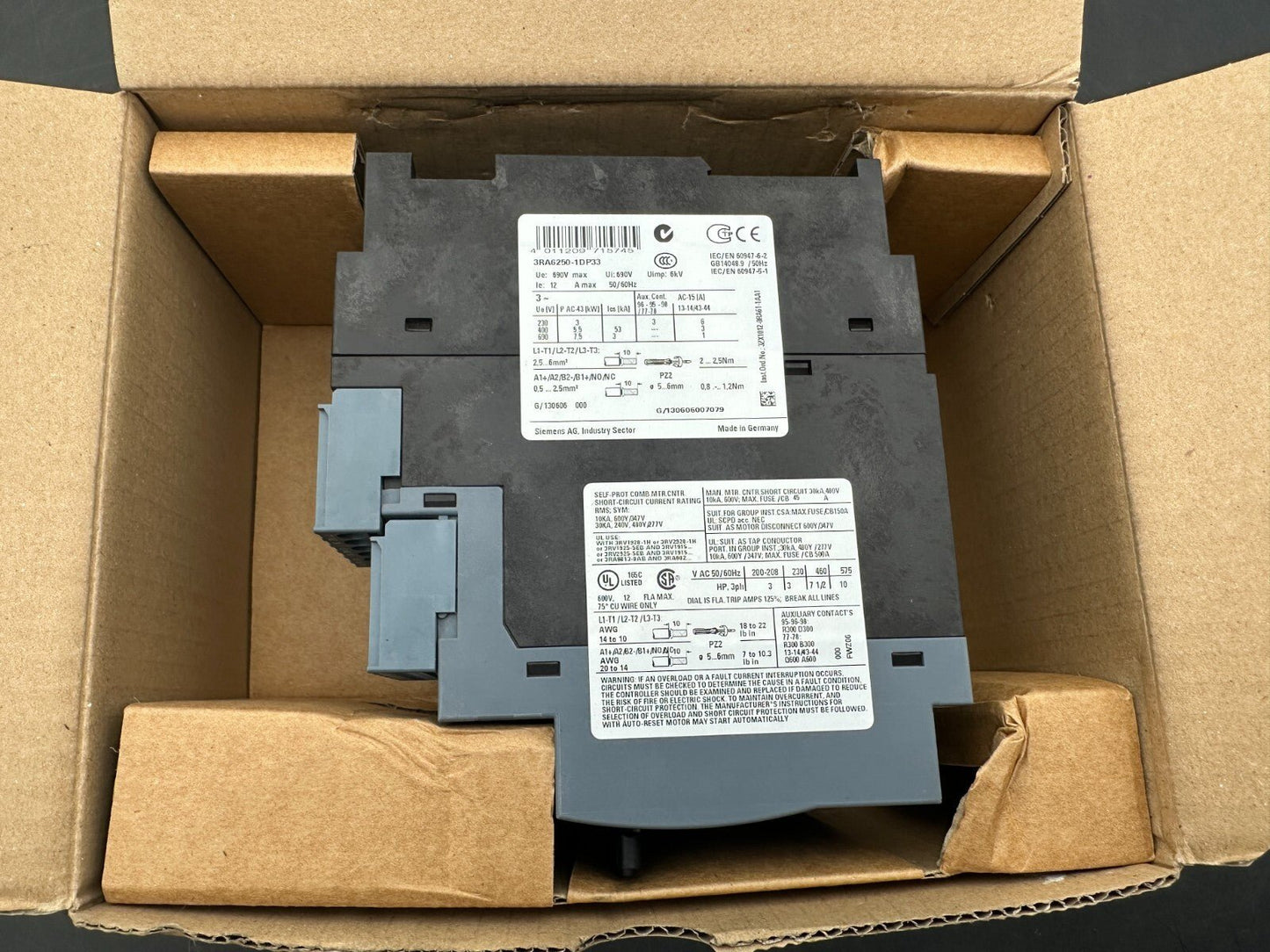 SIEMENS 3RA6250 - 1DP33 SIRIUS DEPART COMPACT - KLR Automation