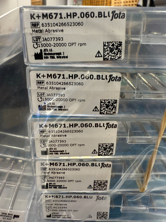 K+M671.hp.060.blu – Lot 144 Fraises Jota Swiss / Dental Burs H - KLR Automation