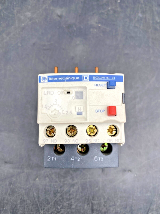 TELEMECANIQUE LRD07 ELECTRIC RELAY OVERLOAD