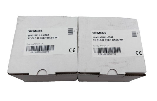 SIEMENS 599029FULL-0362 SY CLS B DEEP BASE W1 x2pc