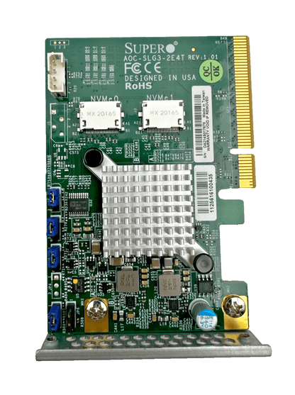 SUPERMICRO AOC - SLG3 - 2E4T REV 1.01 CARTE D'EXTENSION PCIe Gen - 3 ×8 - KLR Automation