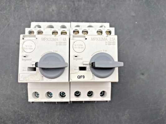 LOT OF 2 LEGRAND MPX32MA 4A CIRCUIT BREAKER