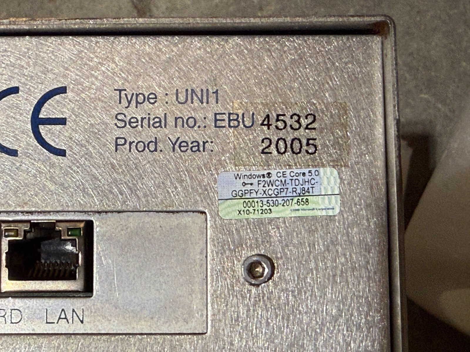 EASYPRINT UNI1 Unicontrol  Imprimante thermique