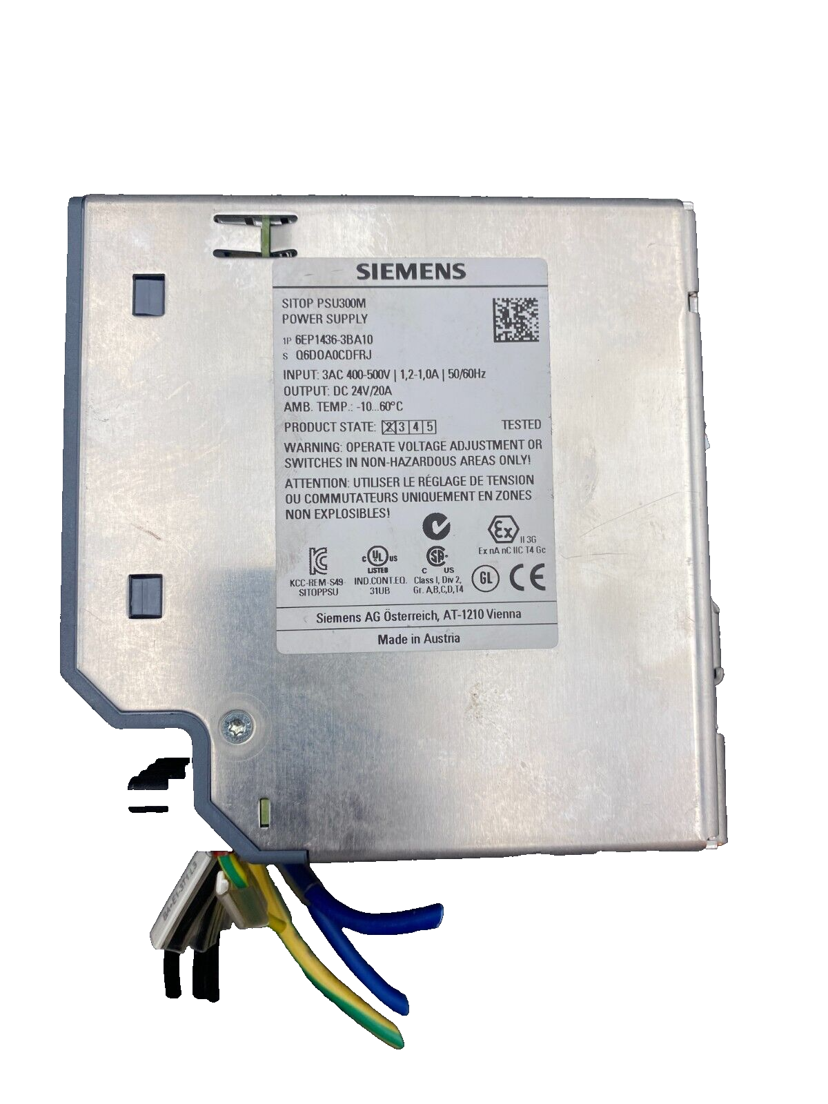 SIEMENS SITOP PSU300M POWER SUPPLY 6EP1436-3BA10
