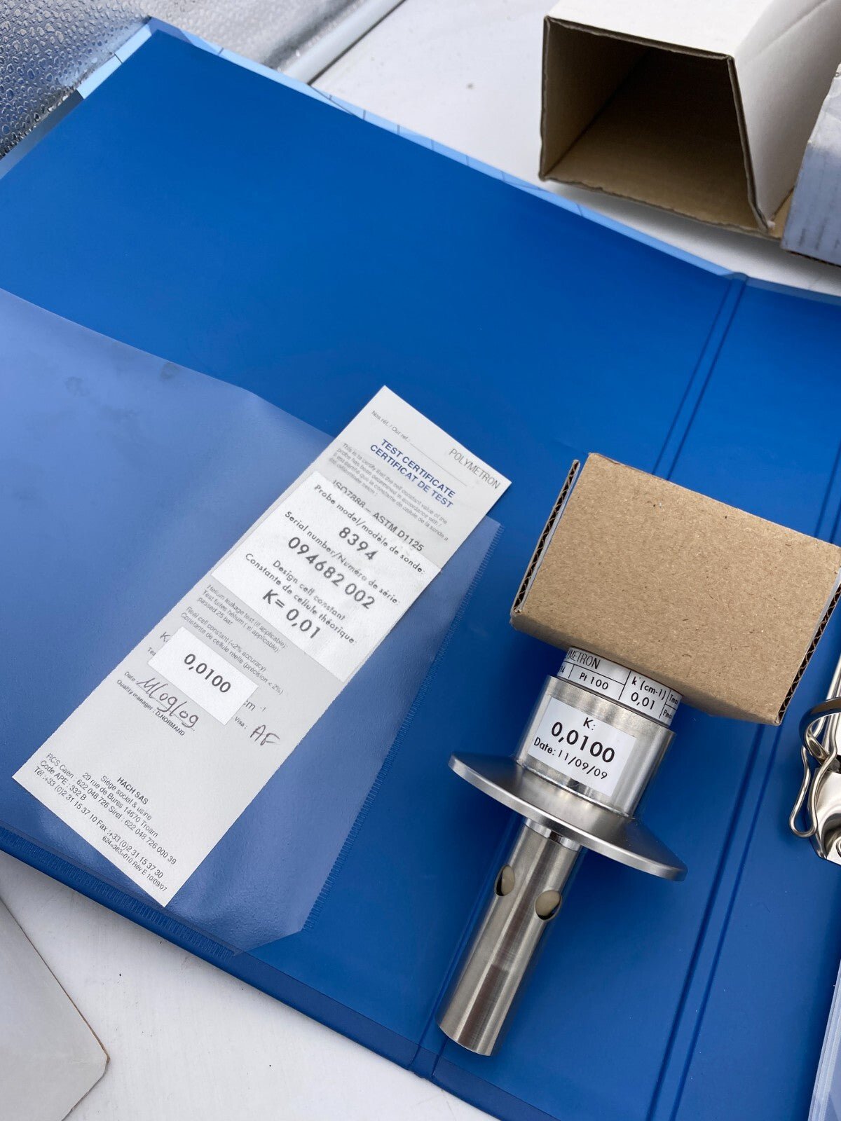 Polymetron 8394 conductivité 08394=A=2011 COND. SENSOR WITH CERTIFICATE HACH - KLR Automation