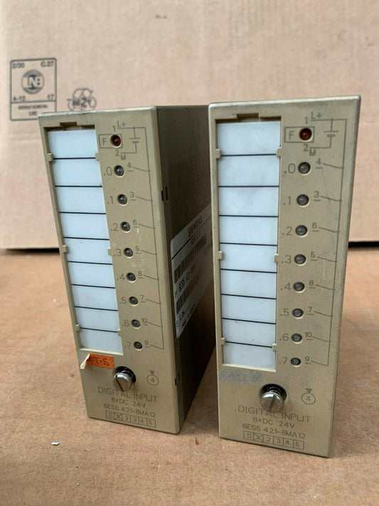 2 x Siemens SIMATIC S5 421 DIGITAL INPUT  6ES5421-8MA12