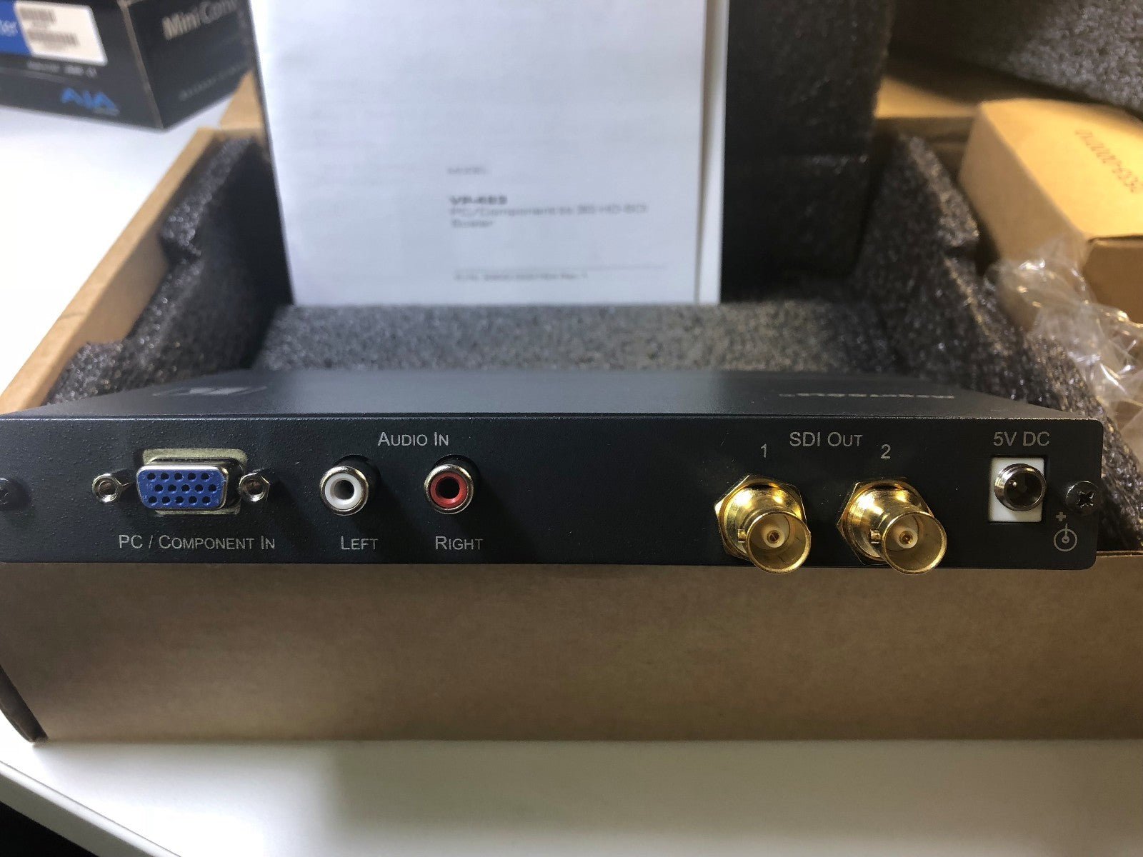 Kramer VP - 483 Computer Graphics Video Stereo Audio to 3G HD - SDI Digital Scaler - KLR Automation