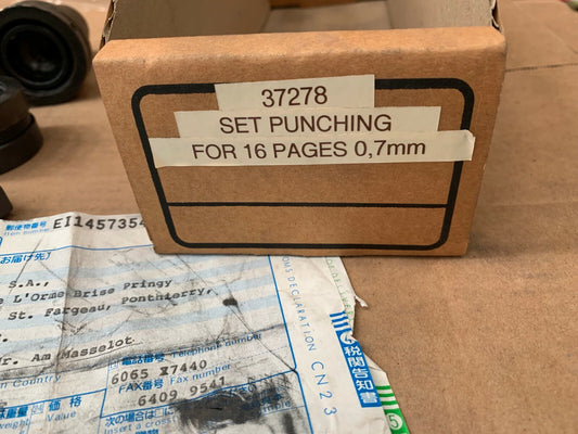 Shoei Machinery Folding M/C  parts  set punching for 16 pages 0,7mm
