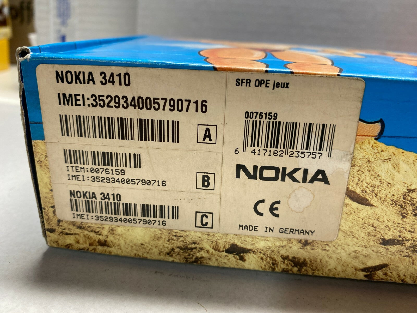 NOKIA 3410  Mobile Phone Old Stock Rare collectors Mobile Phone