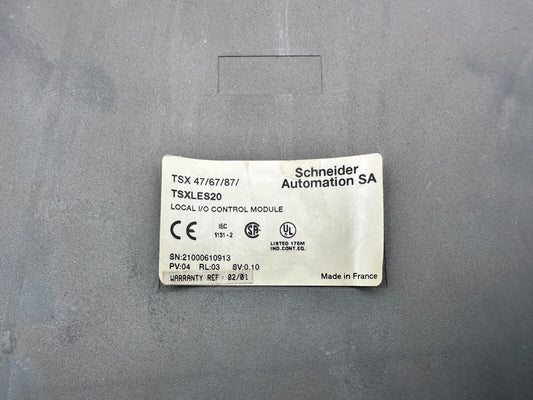 SCHNEIDER AUTOMATION TSXLES20 LES 20 TSX 47/67/87 LOCAL I/O CONTROLE MODULE - KLR Automation