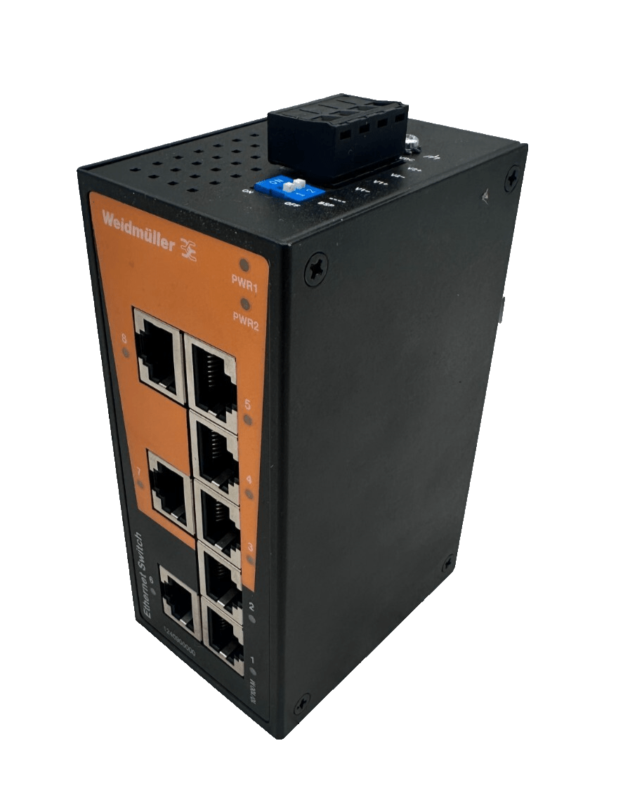 WEIDMULLER IE - SW - BL08 - 8TX 1240900000 ETHERNET SWITCH - KLR Automation