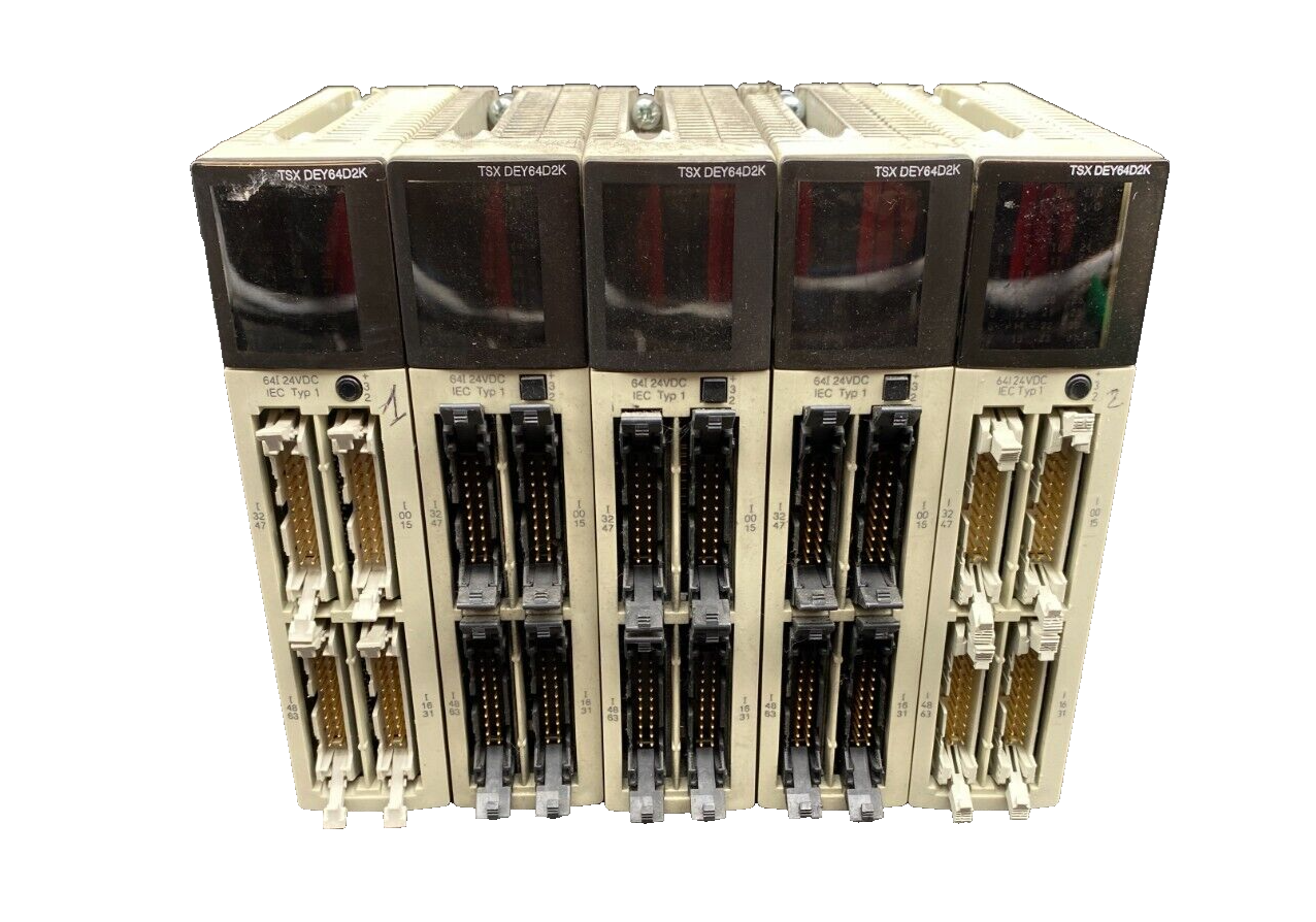 SCHNEIDER ELECTRIC TSXDEY64D2K 64I 24VDC SINK CONN x5pc