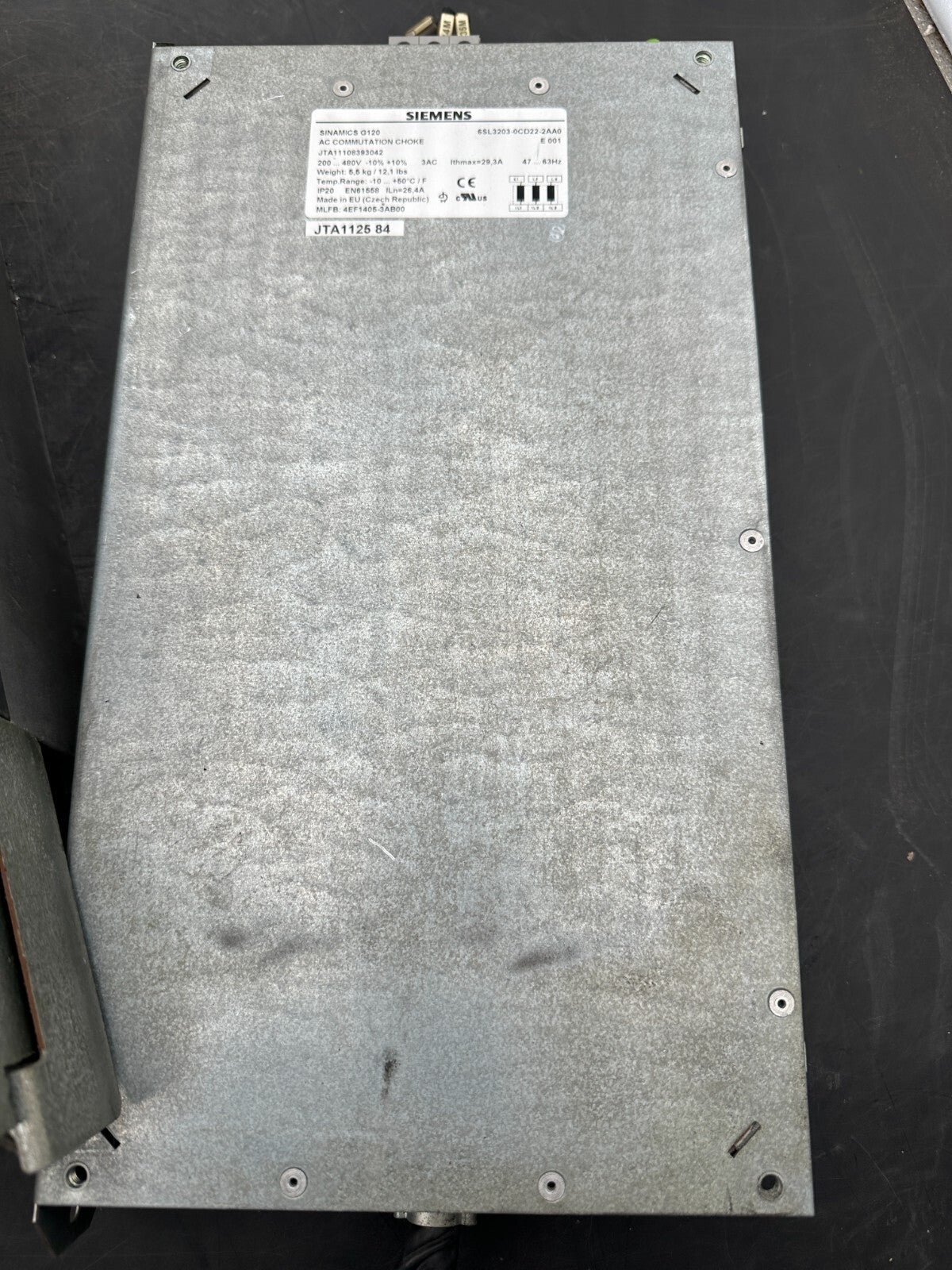 SIEMENS 6SL3210 - 1SE21 - 8AA0 + 6SL3040 - 0JA00 - 0AA0 + 6SL3203 - OCD22 - 2AA0 - KLR Automation