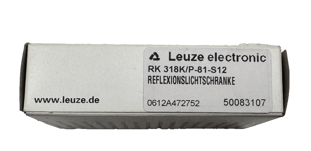 LEUZE RK 318K/P - 81 - S12 PHOTOELECTRIC SENSOR - KLR Automation