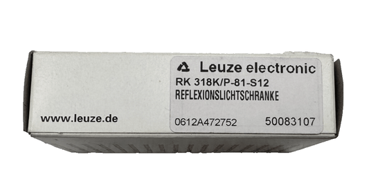 LEUZE RK 318K/P - 81 - S12 PHOTOELECTRIC SENSOR - KLR Automation