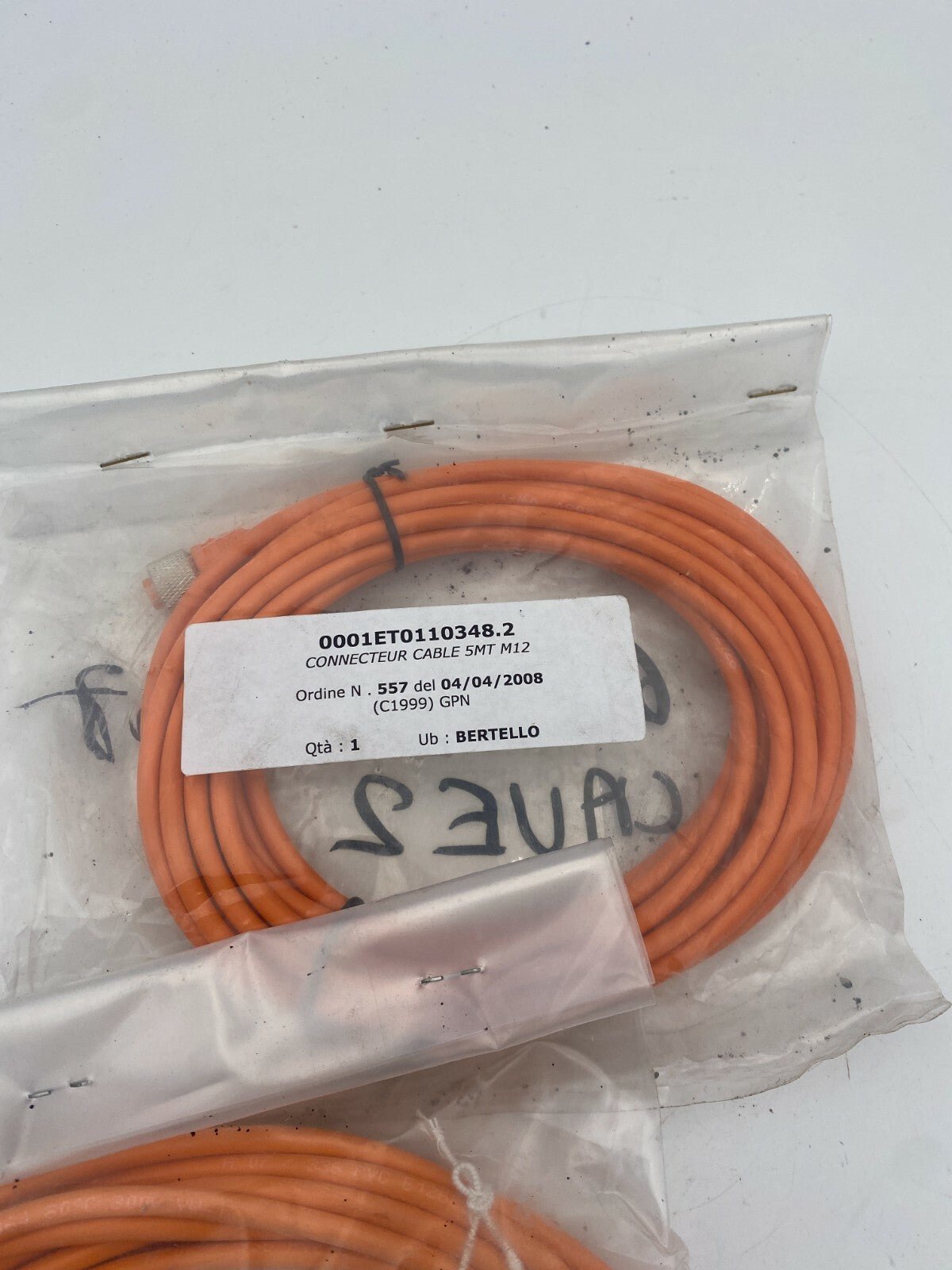 2pc x Câble avec Connecteur Femelle M12 90° 5mt pour Capteur - KLR Automation