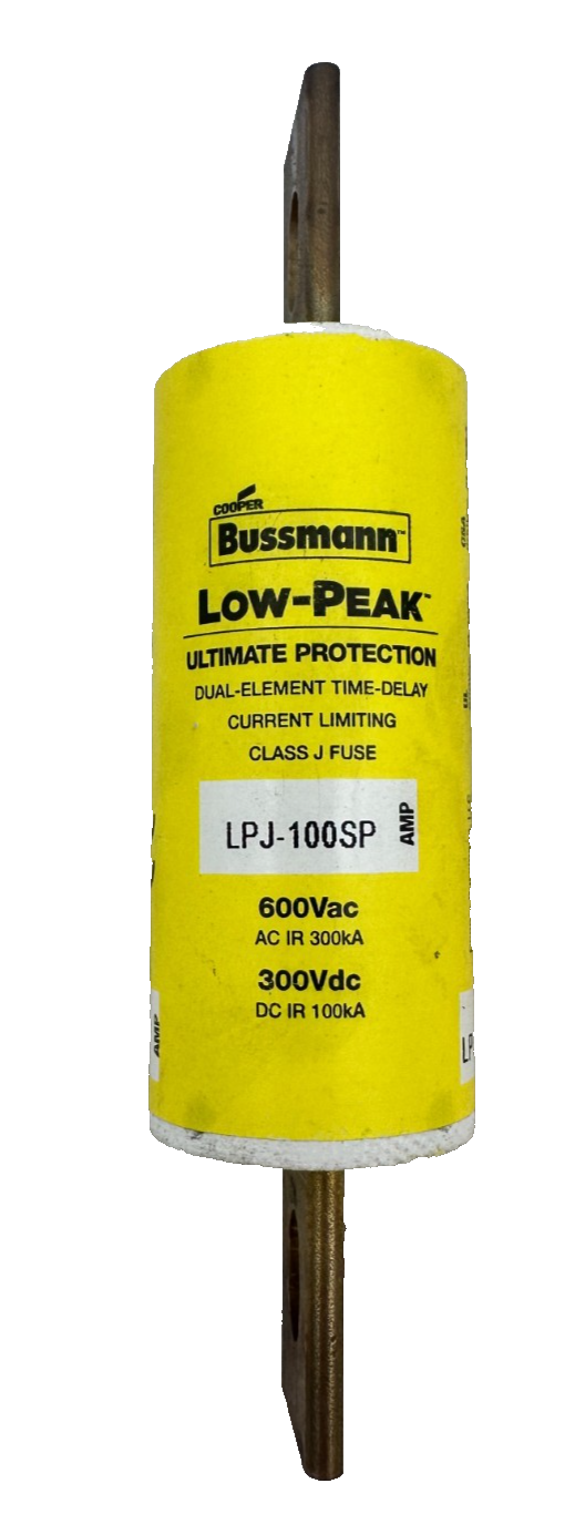 BUSSMANN LPJ-100SP LOW-PEAK ULTIMATE PROTECTION 600VAC 300VDC x3pc