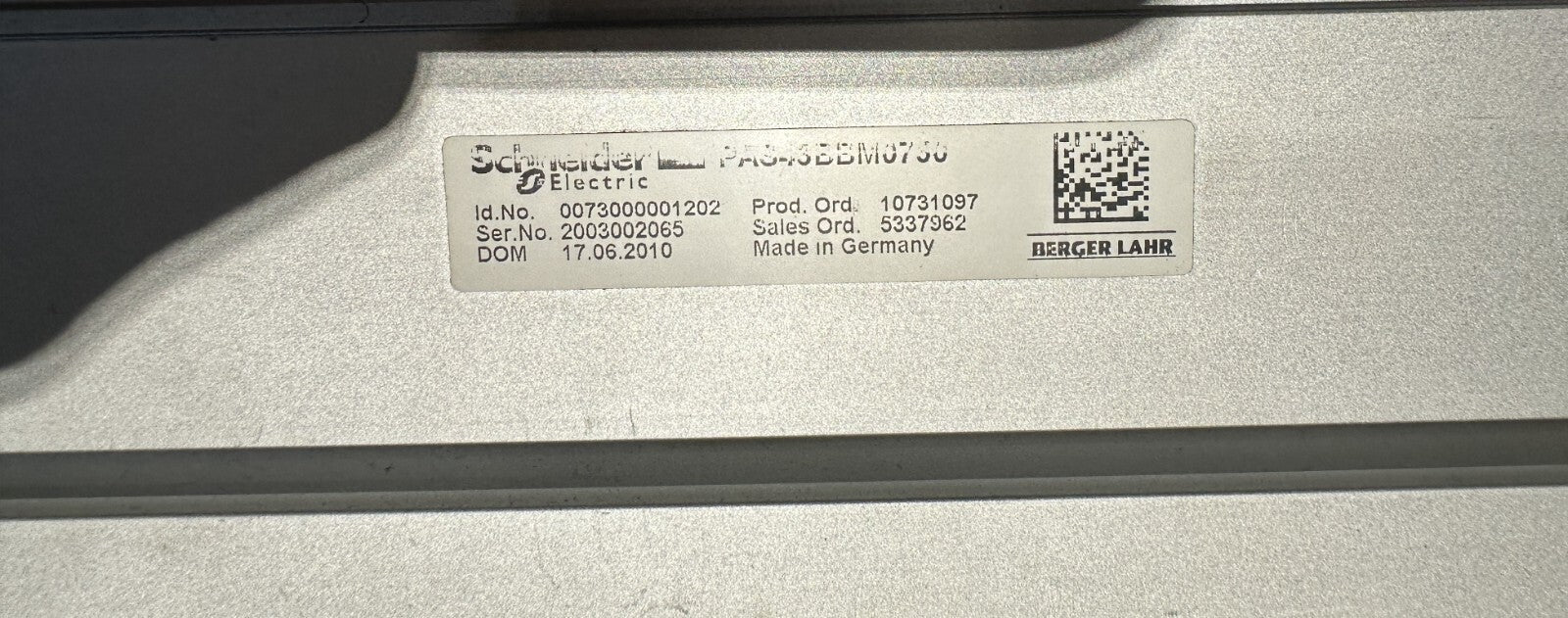 SCHNEIDER ELECTRIC PAS43BBM0750 0073000001202 AXE LINEAIRE - KLR Automation