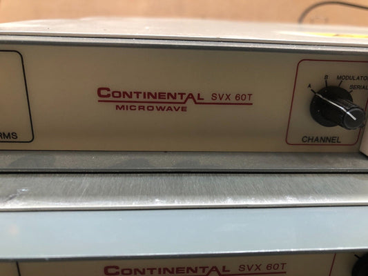1 X Continental MicroWave SVX - 60T CML Satellite Video Exciter Broadcast - KLR Automation