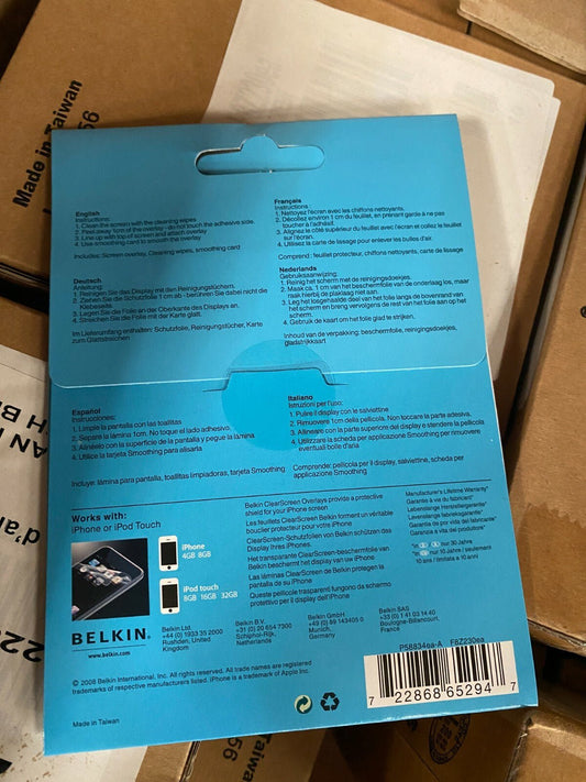 Lot de 100pc x Belkin Protect Mobile Phone Protection ecran Iphone 4/5.. ipod - KLR Automation