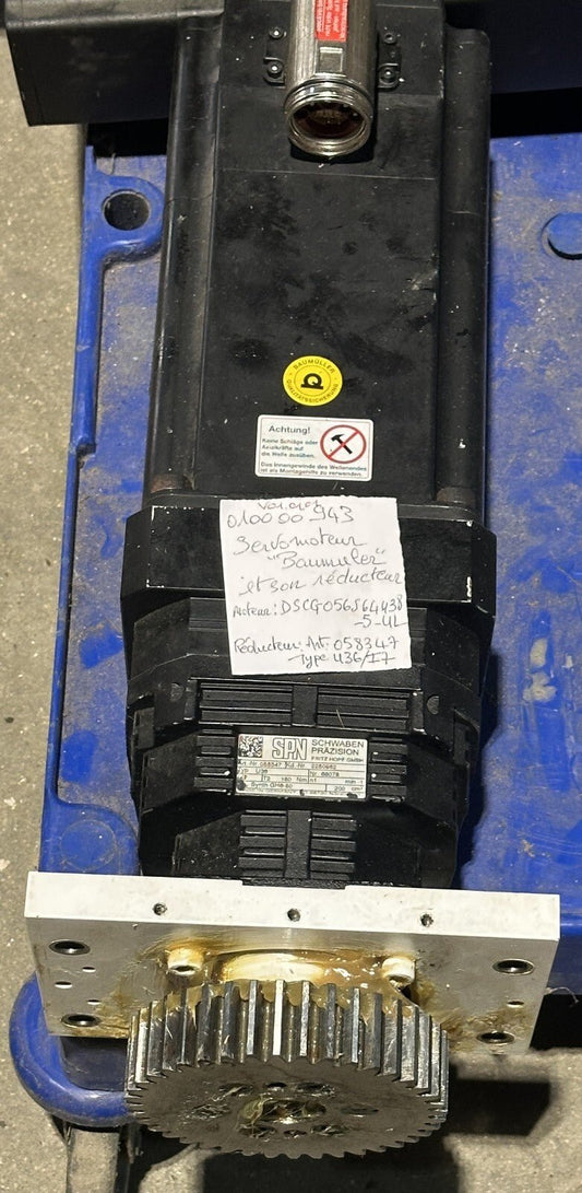 BAUMULLER DSCG 071 S64U38 - 5 UL 21013046 4.9 kW 3800 RPM 360V + SPN 058347 U36 - KLR Automation