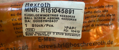 REXROTH R151045891 40X20RX6 VIS A BILLE 40mm