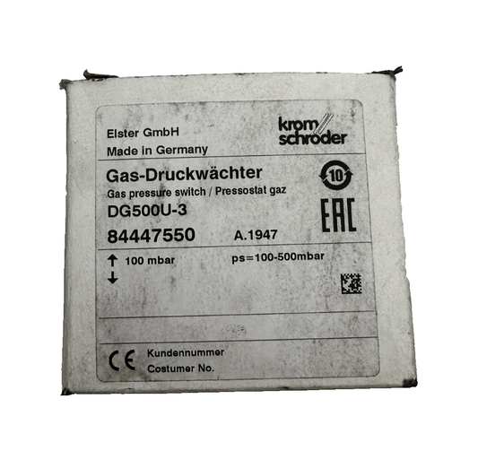 KROM SCHRODER DG500U - 3 84447550 GAS PRESSURE SWITCH 100mbar - KLR Automation