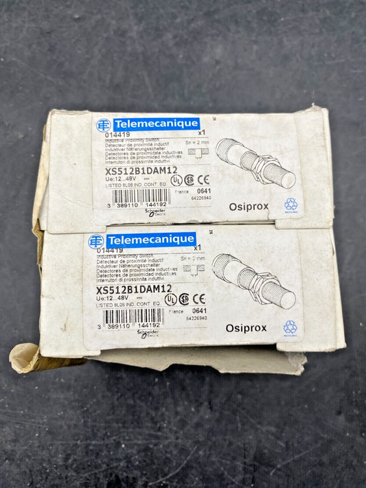 1pc x TELEMECANIQUE XS512B1DAM12 12-48V INDUCTIVE PROXIMITY SWITCH