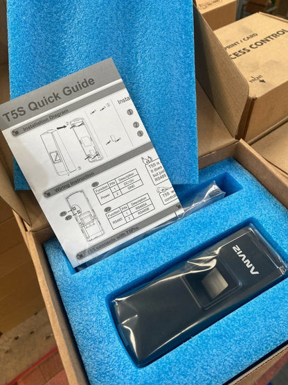 Original ANVIZ T5S Fingerprint & RFID Reader SLAVE UNIT Biometric Access Control - KLR Automation