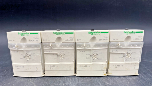 LOT OF 4 SCHNEIDER ELECTRIC LUCAX6B 24V CONTROL UNIT