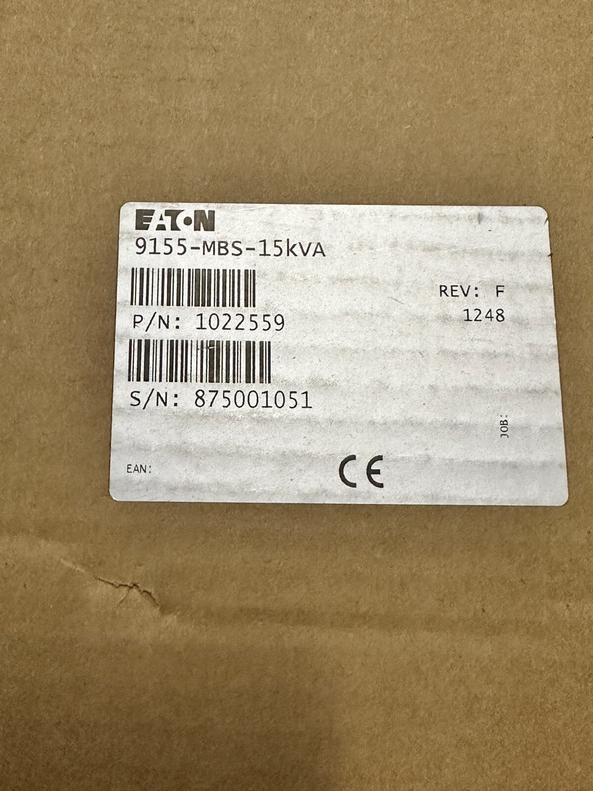 1pc x Eaton 9155 - mbs - 15kva Bypass Switch 1022559 - KLR Automation