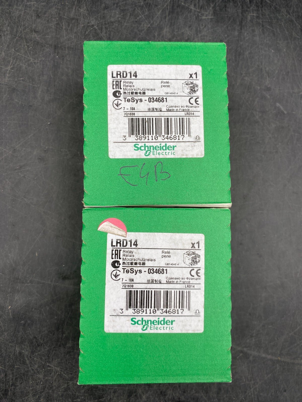 LOT OF 2 NEW SCHNEIDER ELECTRIC LRD14 TESYS 034681 - KLR Automation