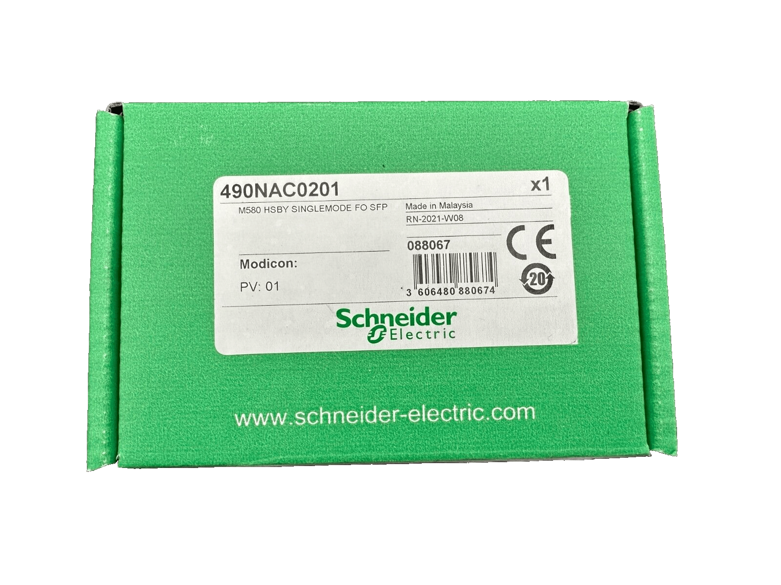 SCHNEIDER ELECTRIC 490NAC0201 M580 HSBY SINGLEMODE FO SFP MODICON PV 01 - KLR Automation