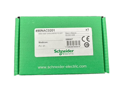 SCHNEIDER ELECTRIC 490NAC0201 M580 HSBY SINGLEMODE FO SFP MODICON PV 01 - KLR Automation