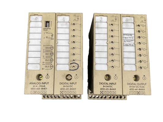 SIEMENS SIMATIC S5 6ES5464 - 8ME11 + 2x 6ES5431 - 8MA11 + 6ES5441 - 8MA11 - KLR Automation