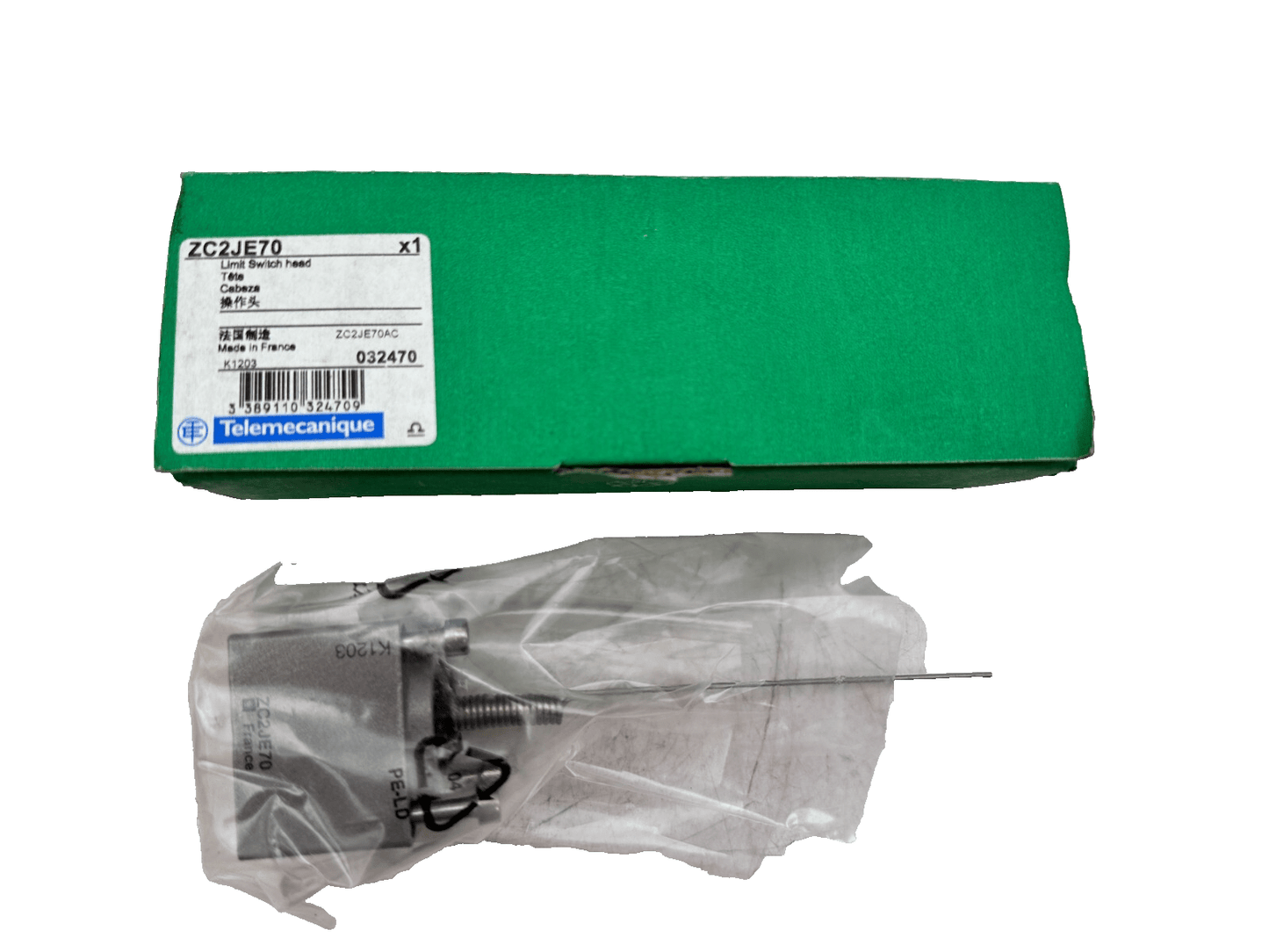 3pc x SCHNEIDER ELECTRIC ZC2JE70 032470 LIMIT SWITCH HEAD - KLR Automation