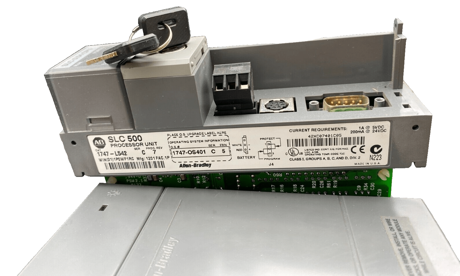 ALLEN BRADLEY SLC 500 1746 - P2+ 1747 - L542 + 1747 - SDN + 1746 - IB16 + 1746 - 0B16 - KLR Automation