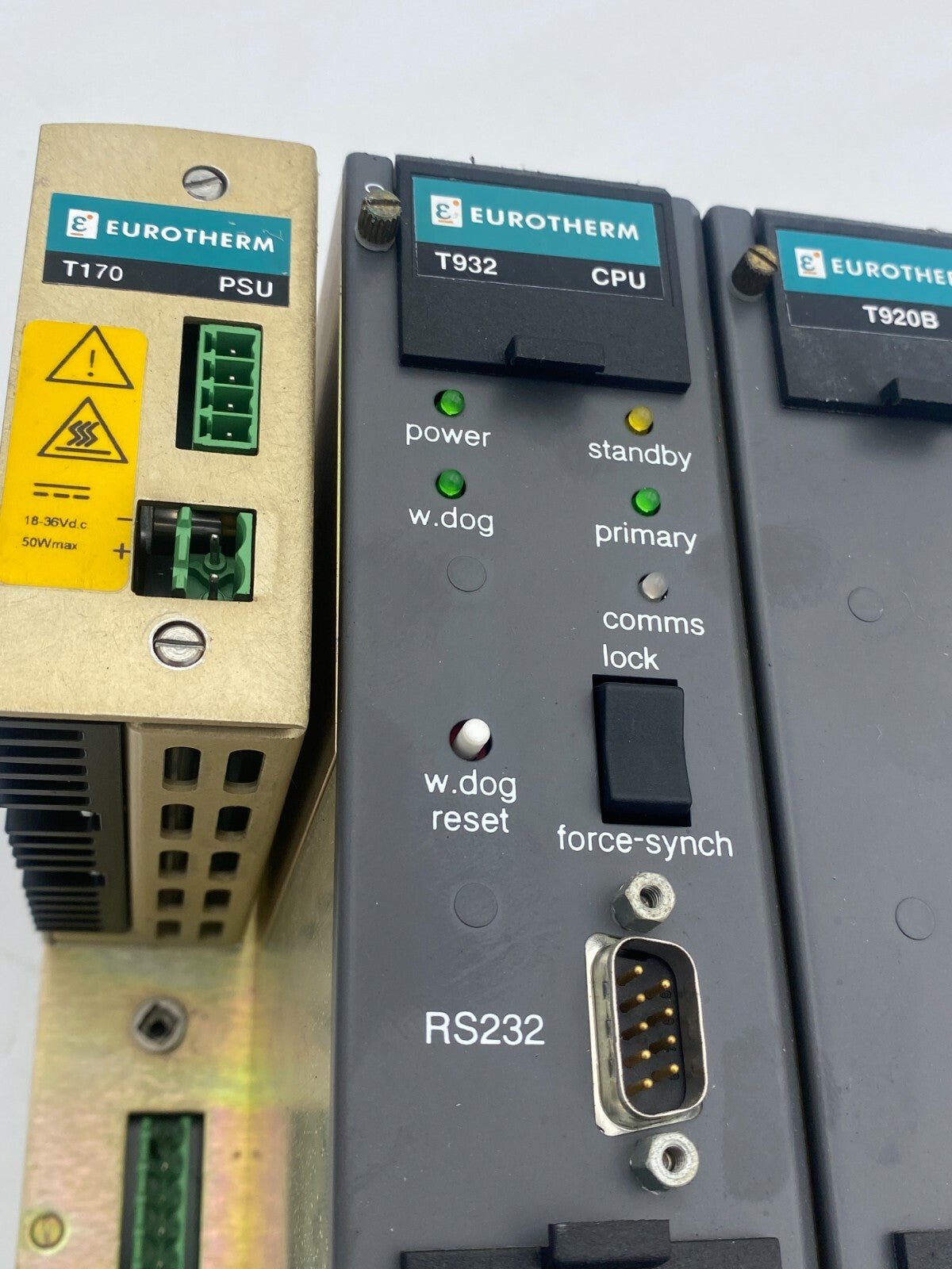 EUROTHERM PSU T170 + CPU T932 + T920B + T140 + 4 x T122 + 2 x T151 + Rack - KLR Automation