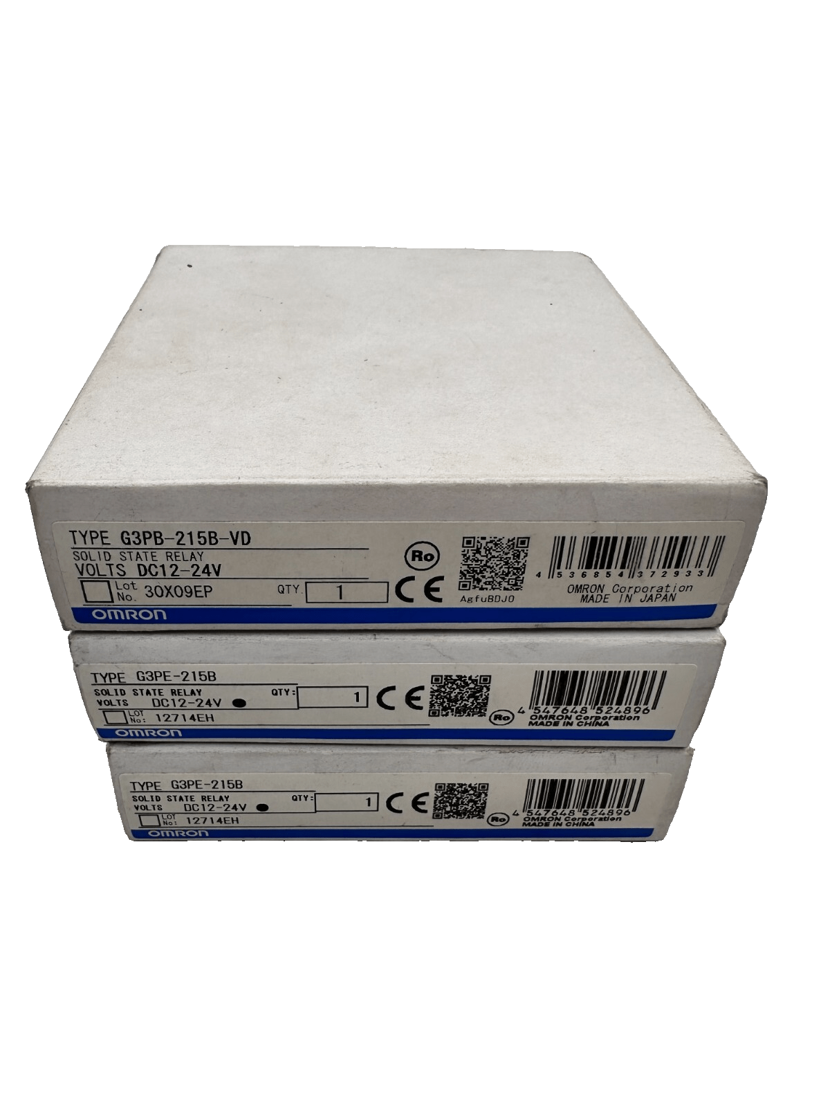 OMRON G3PB - 215B - VD SOLID STATE RELAY DC12 - 24V x3pc - KLR Automation